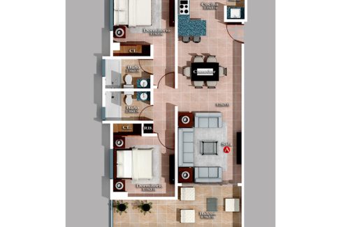 Ensanche Naco Apartamentos en venta de 1 y 2 habitaciones con Piscina (5)