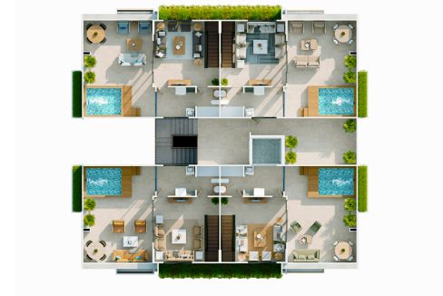 Proyecto de apartamentos de 1 y 2 habitaciones en Punta Cana (20)