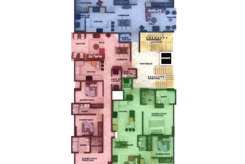 Apartamentos de 3 y 4 habitaciones en venta Reparto Los Tres Ojos (10)