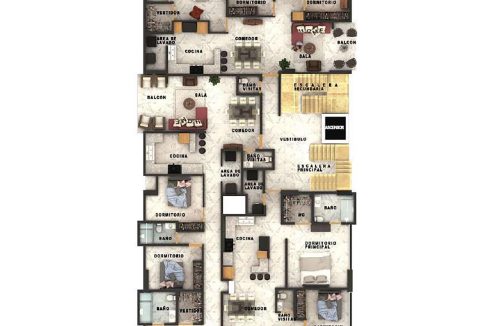 Apartamentos de 3 y 4 habitaciones en venta Reparto Los Tres Ojos (8)