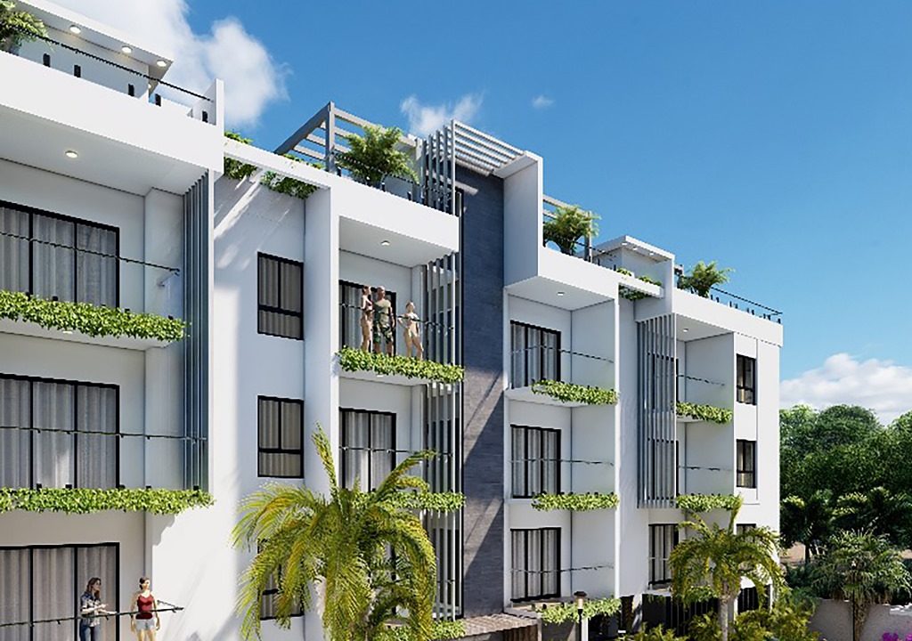 Apartamentos en venta con piscina en el Cortesito Punta Cana (1)