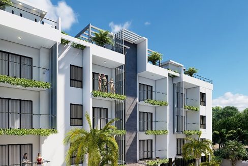 Apartamentos en venta con piscina en el Cortesito Punta Cana (1)