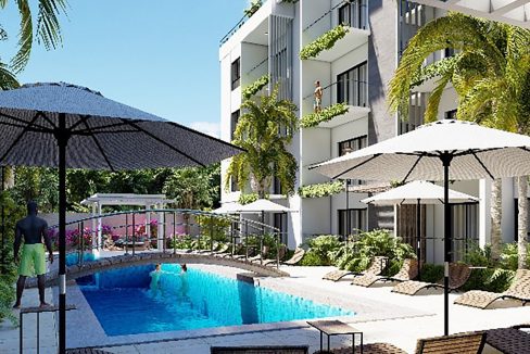 Apartamentos en venta con piscina en el Cortesito Punta Cana (16)