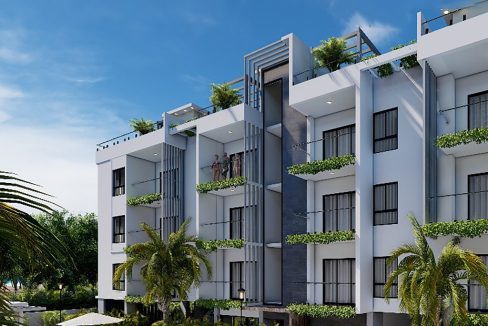 Apartamentos en venta con piscina en el Cortesito Punta Cana (17)