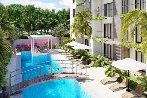 Apartamentos en venta con piscina en el Cortesito Punta Cana (19)