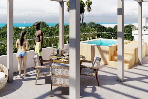 Apartamentos en venta con piscina en el Cortesito Punta Cana (4)