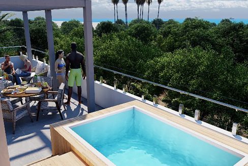 Apartamentos en venta con piscina en el Cortesito Punta Cana (8)